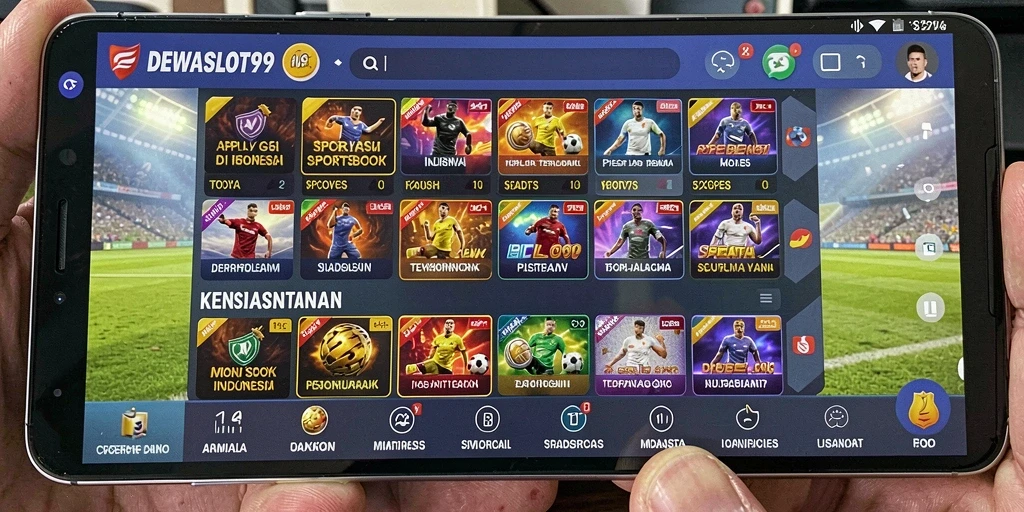 Screenshot gameplay DEWASLOT99 yang menunjukkan taruhan olahraga yang menarik.