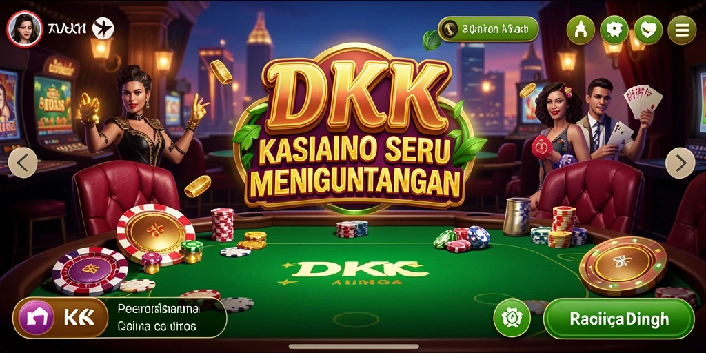 Screenshot DKK menampilkan grafis permainan kasino yang menawan.