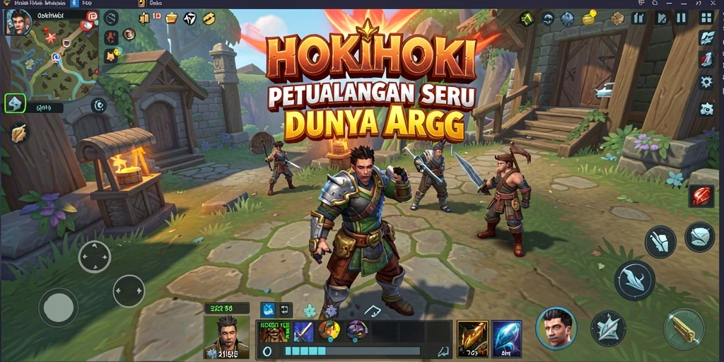 Tampilan gameplay menarik HOKIHOKI dalam dunia ARPG.