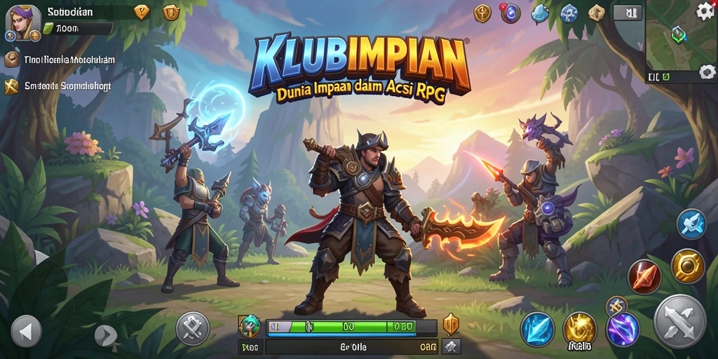 Tampilan gameplay epik di KLUBIMPIAN menampilkan aksi seru penuh petualangan.