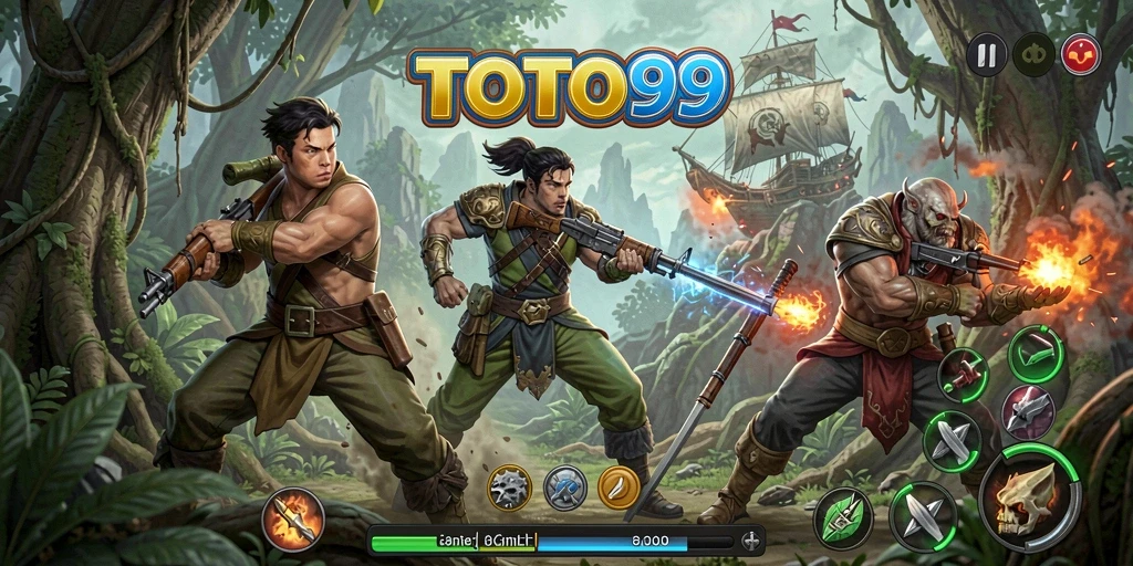 Tampilan gameplay TOTO99 yang penuh aksi dan tantangan.