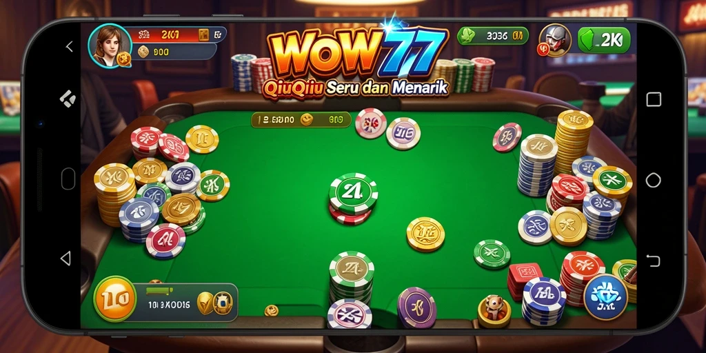 Tampilan gameplay QiuQiu yang menarik dan dinamis.