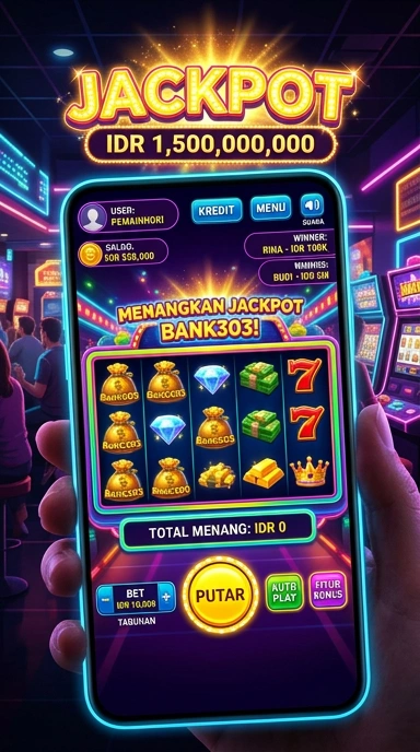 Tampilan antarmuka aplikasi bank303 yang intuitif dan sederhana.
